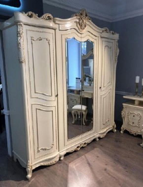 Шкаф 4-х створчатый Джоконда (крем) в Первоуральске - pervouralsk.ok-mebel.com | фото 4